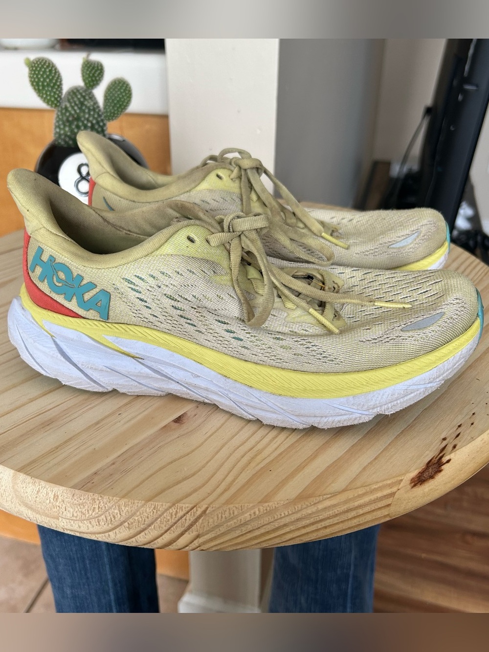 HOKA One One Clifton Yellow Size 6.5 Women’s Shoes